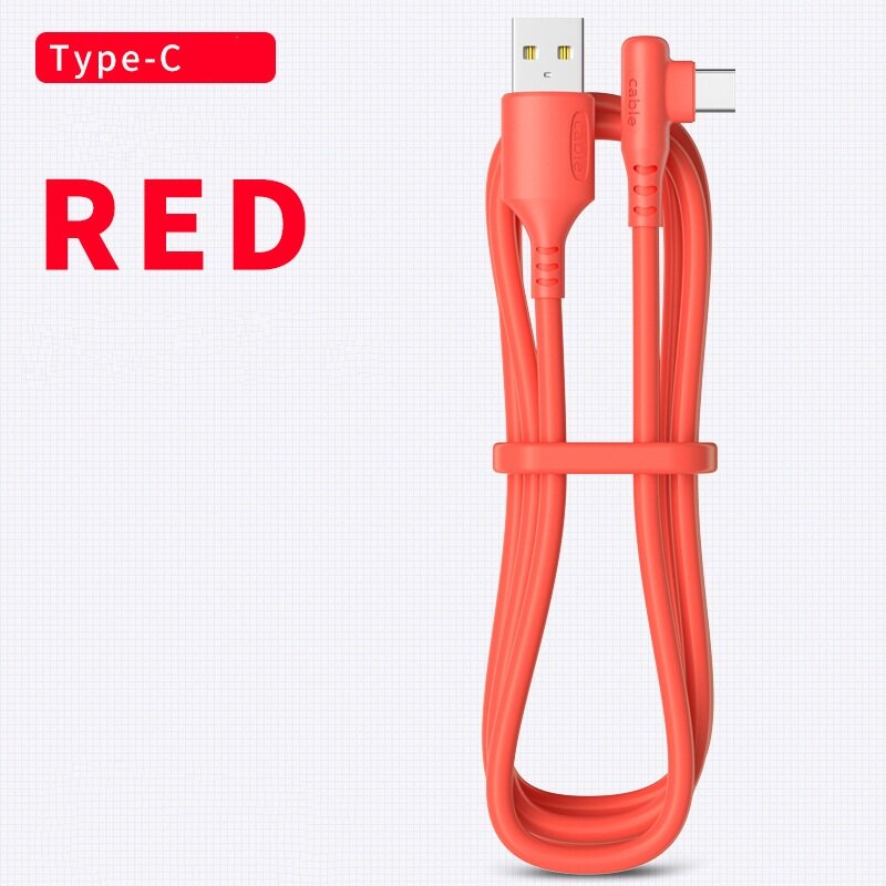 [Songful] 5A Loại USB C sạc siêu nhanh micro USB loại USB C Cáp khuỷu tay Android 90 ° độ dây dữ liệu mềm