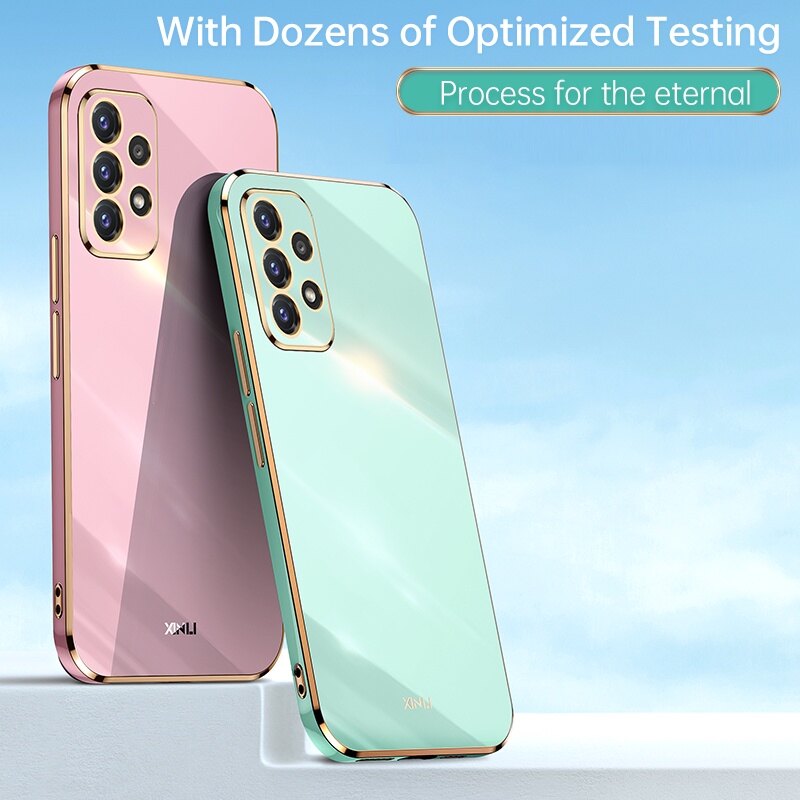 Samsung Galaxy A32 4G Case Shockproof Soft Silicone Electroplating Back Cover Case Samsung A32 4G Phone Casing