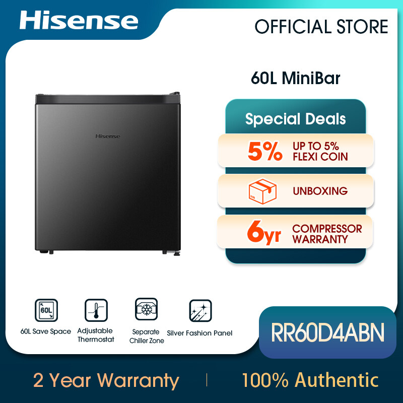 Hisense Single Door 1-Door 110L Refrigerator Fridge Peti Sejuk 冰箱 RR120D4AGN