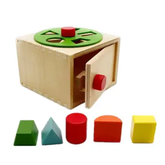 wooden sorting cube