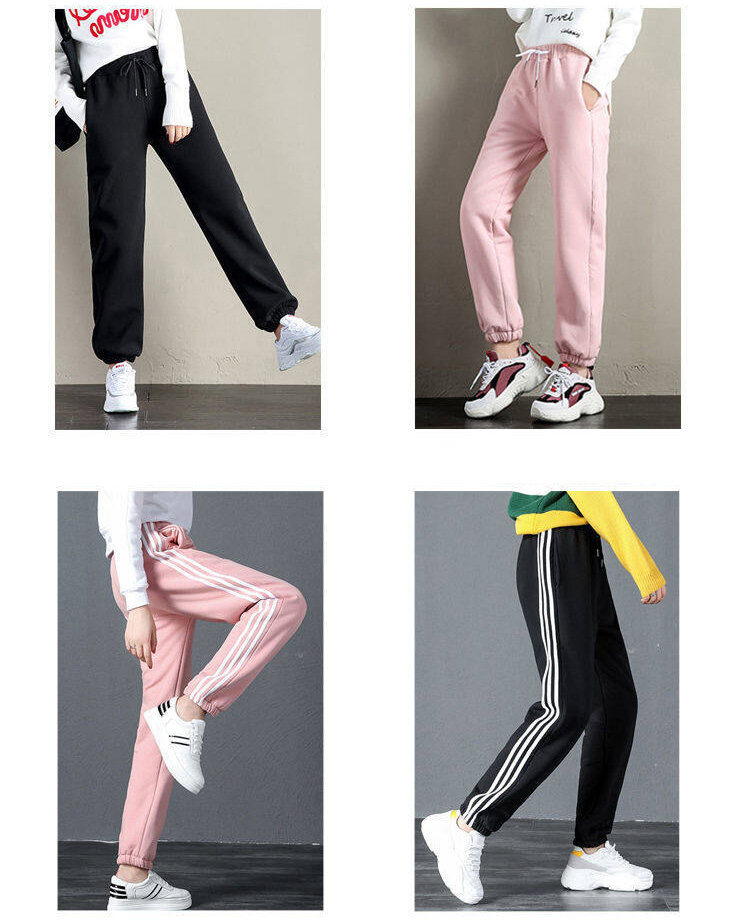 Winter Women Fleece Trousers Gym Sweatpants Workout Solid Thick Warm Winter Female Sport Pants Running Pantalones Mujer