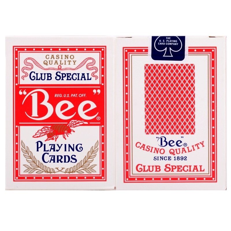 Bee Standard Index Blue Deck Poker Playing Cards Club Special Magic Tricks USPCC 