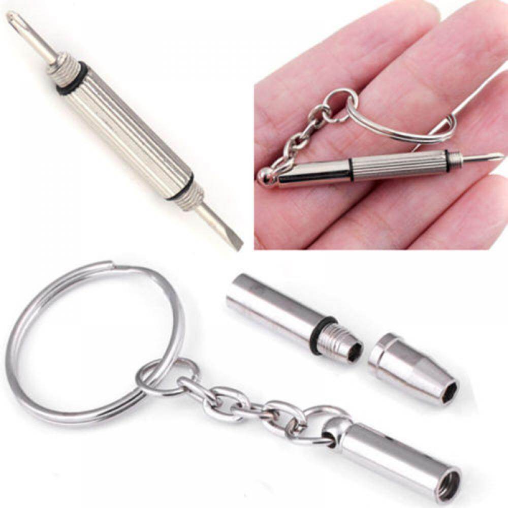 Key Chain Ring Screwdriver Set Mini Tool Glasses Accessory Multi-function Gadget