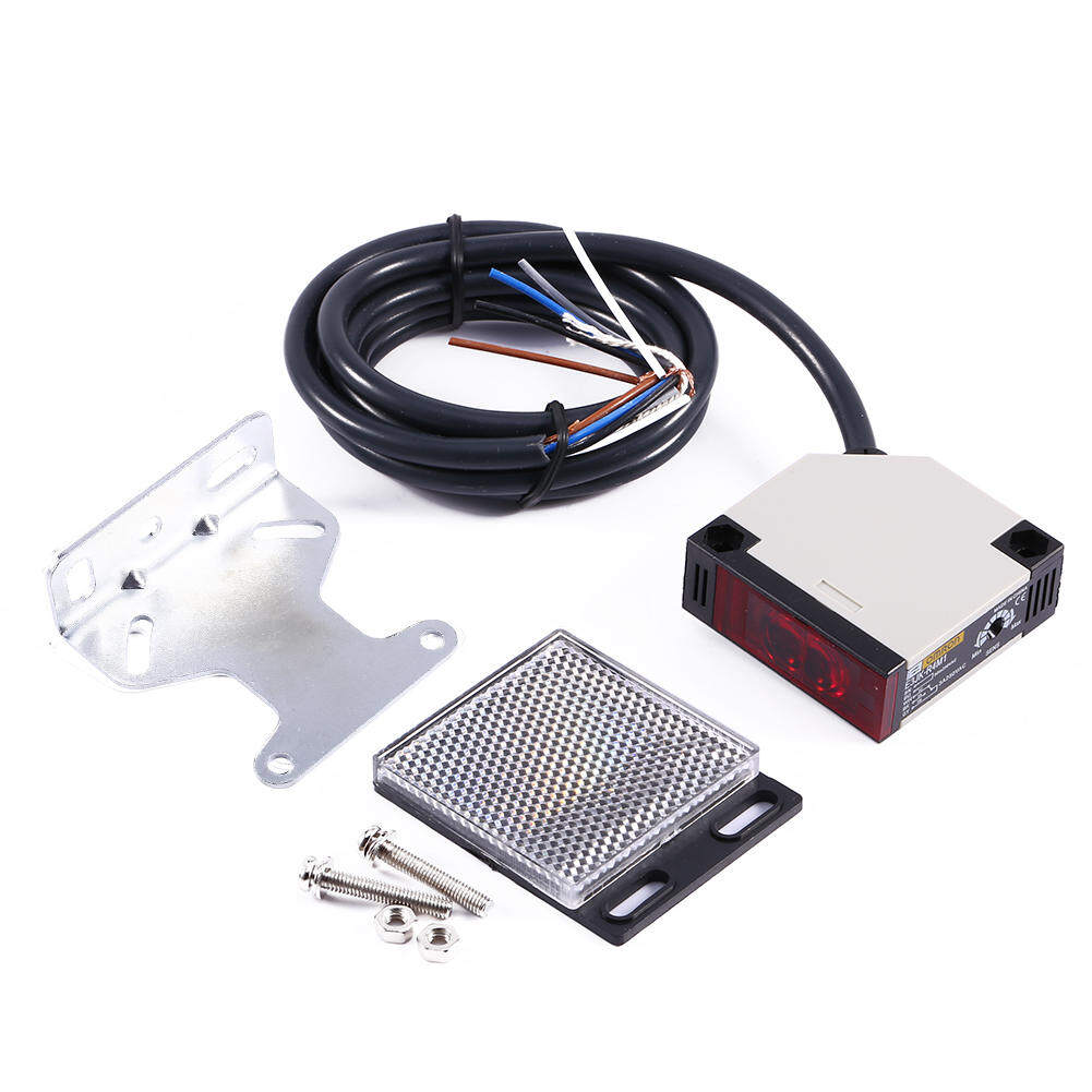 Xuelelile Công Tắc Cảm Biến Quang Điện Phản Xạ Quang Điện AC 90-250V 3A Công Tắc Cảm Biến Quang Điện