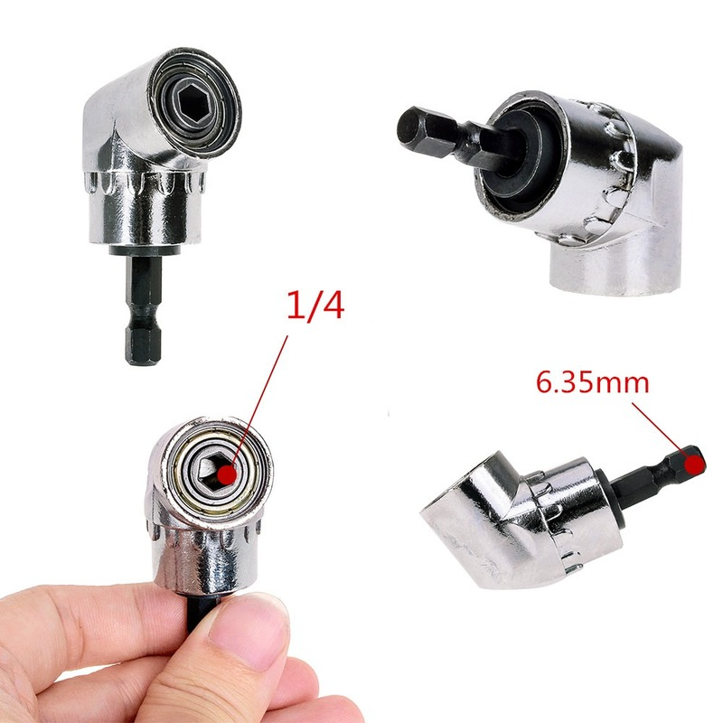 Hex Bit 105 Degree Angle Screwdriver Socket Holder Adapter Adjustable Bits Drill Angle Screwdriver Batch Head Tool