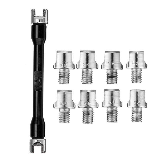 9pc Motorcycle Repair Tool Spoke Wrench Spanner Set 5.46.8mm Motorbike