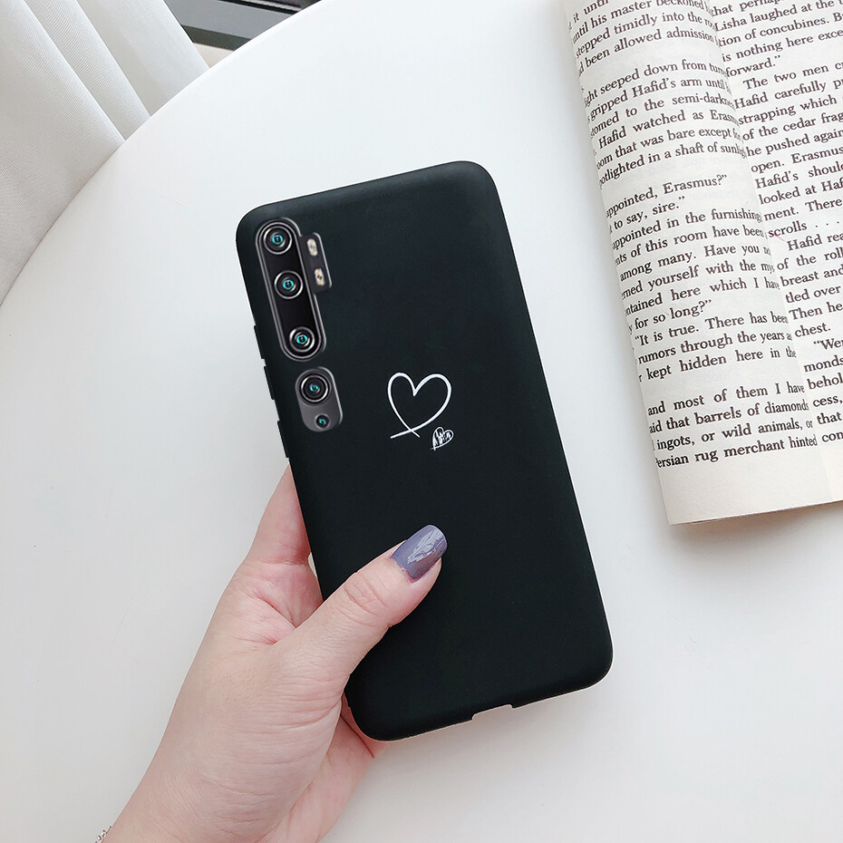 Case for Xiaomi Mi Note 10 / Note 10 Pro / Mi CC9 Pro Phone Case Soft Matte Silicone Painted Back Cover Casing