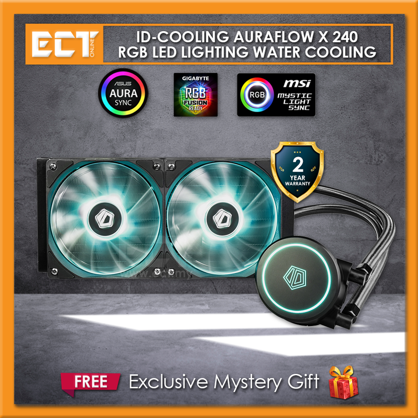 Id Cooling Auraflow X 240 Rgb Led Lighting Water Cooling Lazada
