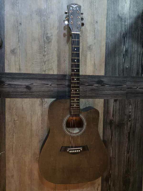 BGS D-41 41 Inch Black AC Acoustic Guitar With Neck Iron Rod Taylor Design + Free Gift Malaysia