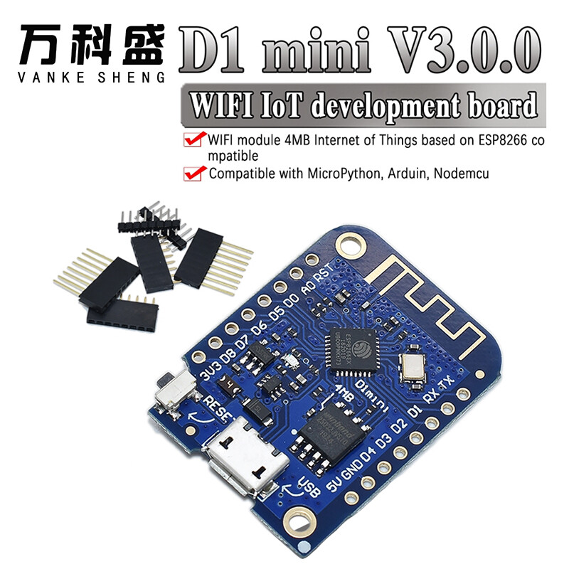 D1 mini v3.0.0 wemos is based on esp8266 ch340 ch340g 4mb for arduino nodemcu v2 micropython wifi iot development board