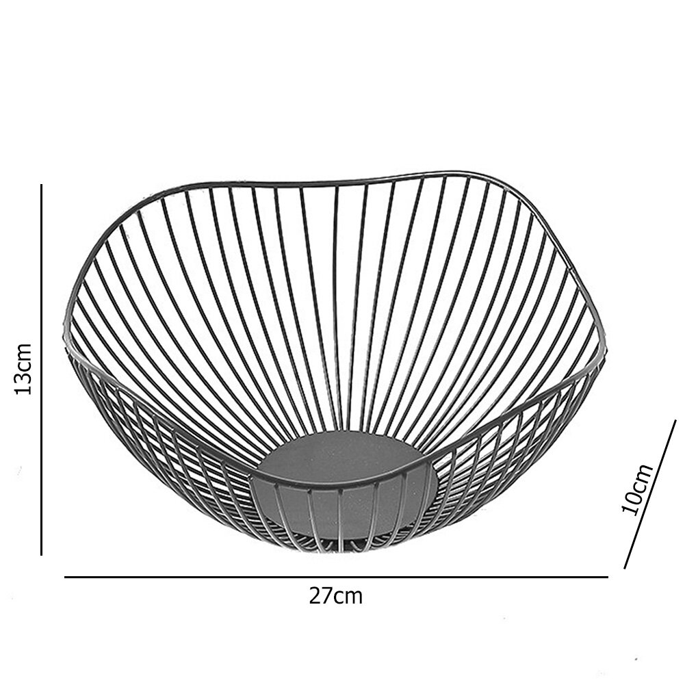 [Chinatera] Simple Modern Iron Fruit Basket Fruit Container Bowl Creative Snacks Bread Storage Drain Basket Table Snacks Display Tray