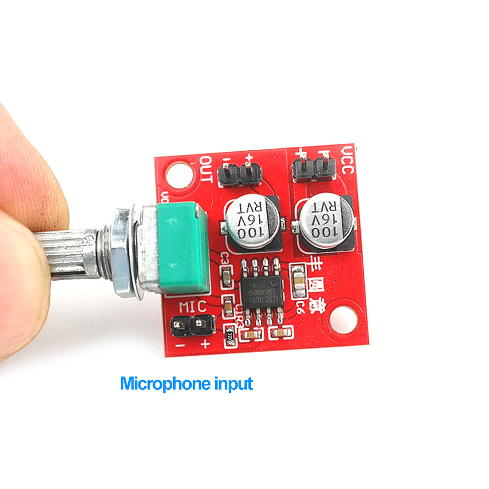 FocusAi  DC4-12V LM386 Electret Bộ Khuếch Đại Micrô Mô-đun Thu Âm Micrô Có Thể Điều Khiển Tai Nghe Và Loa Công Suất Nhỏ