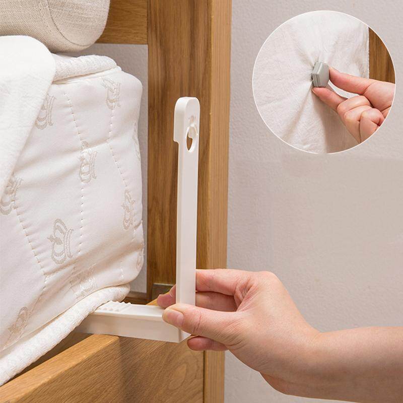 Vision 4Pcs/Set Triangles Bed Sheet Mattress Holder  Fastener Grip Clips Suspender Straps household convenient bed sheet holder clips