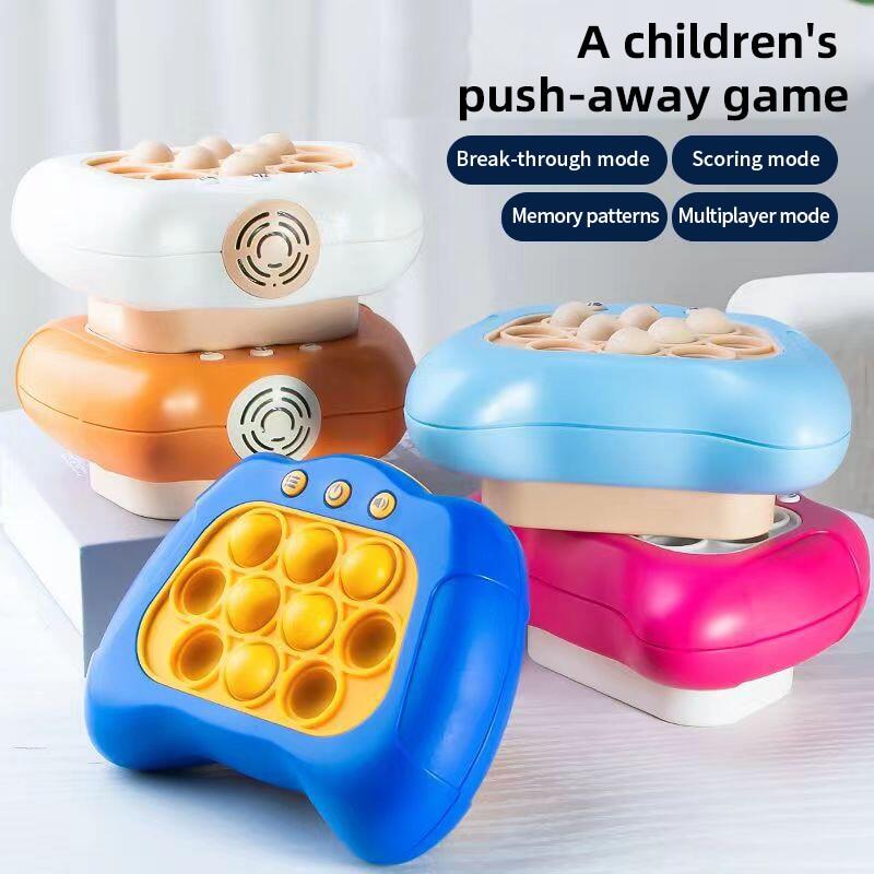 Quick Push Game Pop Popsocket Electronic Pushit Pro Super Bubble Pop Game Light Push Up Poplight Antistress Fidget Toys
