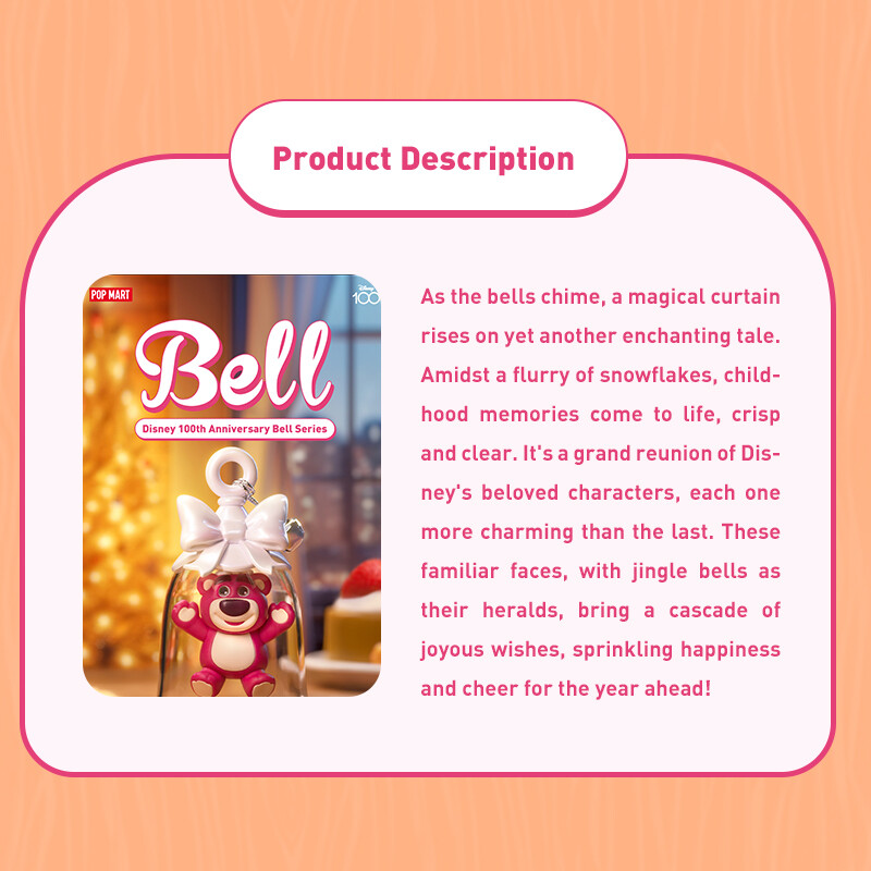 POP MART Disney 100th Anniversary Bell Series Figures Blind Box