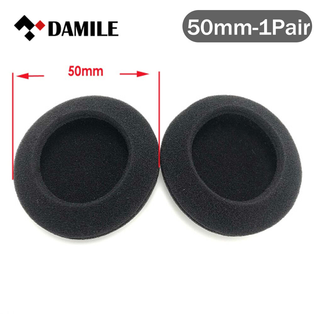 DAMILE ZX06 Earphone Earbuds Tips Soft Sponge Foam Earpads Ear Sleeve Cover Replacement Sponge Covers Tips External Diameter 3.5cm-6cm