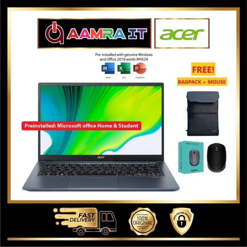 Acer Swift 3x SF314-510G-761J 14 FHD Laptop Steam Blue (I7-1165G7, 16GB, 512GB SSD, Iris Xe Max, W10, HS) Malaysia