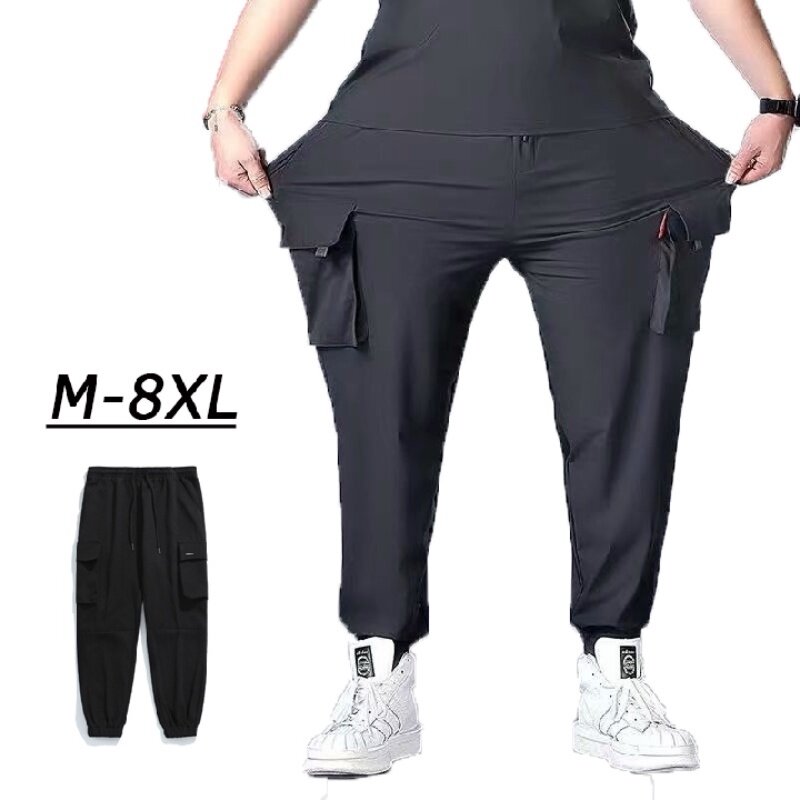 Mens big and hot sale tall black cargo pants