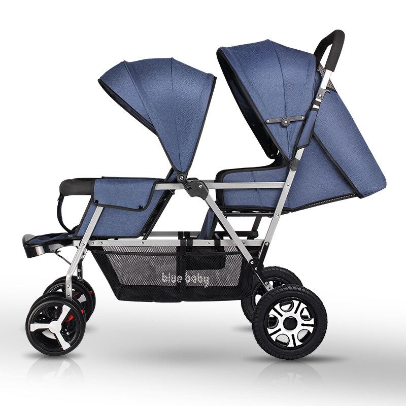 Twin Baby Stroller Double Baby Stroller Foldable Stroller Can Sit Can Recline Stroller Double Seat Pram Singapore