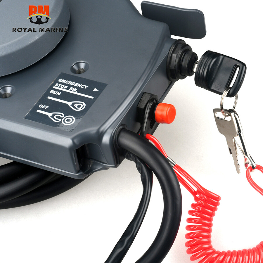 703-48205 động cơ phía ngoài hộp điều khiển từ xa Assy cho Yamaha động cơ thuyền, 10 chân kéo để mở 703-48205-16-00 703-48205-20-00