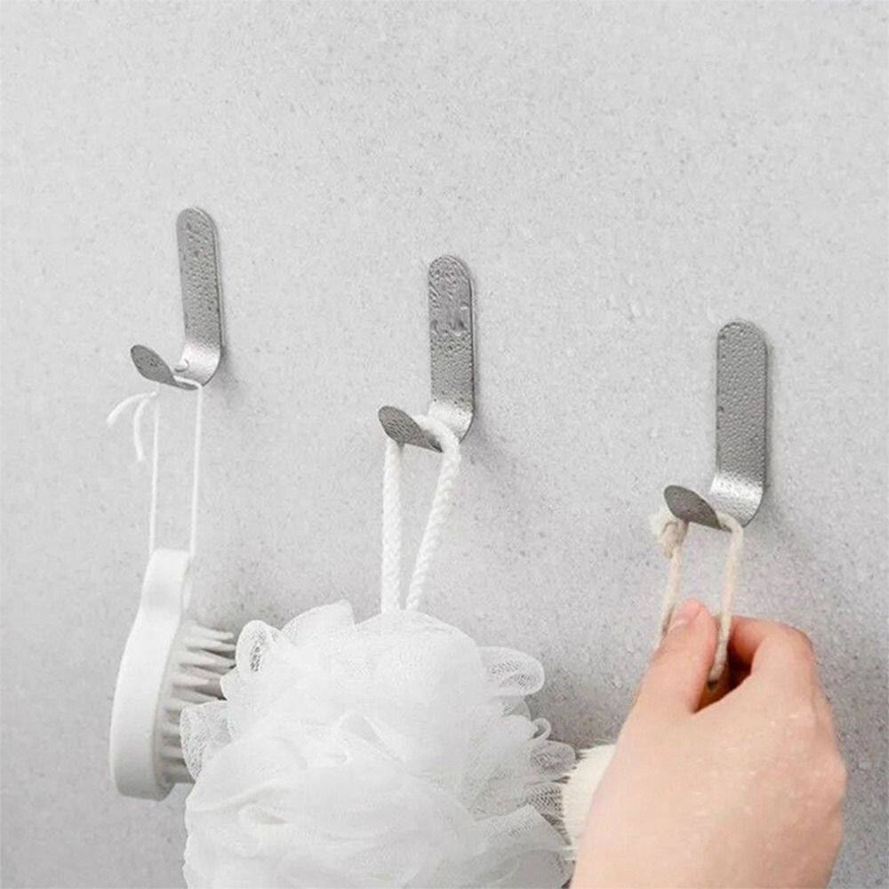 DUGENT 1Pcs Multi-purpose Storage Rack Wall Mounted Punch-Free J-shaped Kitchen Bathroom Accessories Wall Organizer Cloth Hanger Key Holder Hook Towel Rack