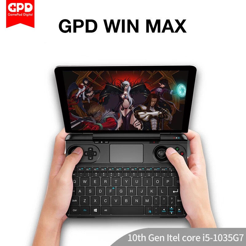 Gpd Win Max Handheld Gaming Laptop Windows 10 Ram 16gb Rom 512gb Core I5 1035g7 8 Inch H Ips Touch Screen Backlight Keyboard Us Lazada Singapore