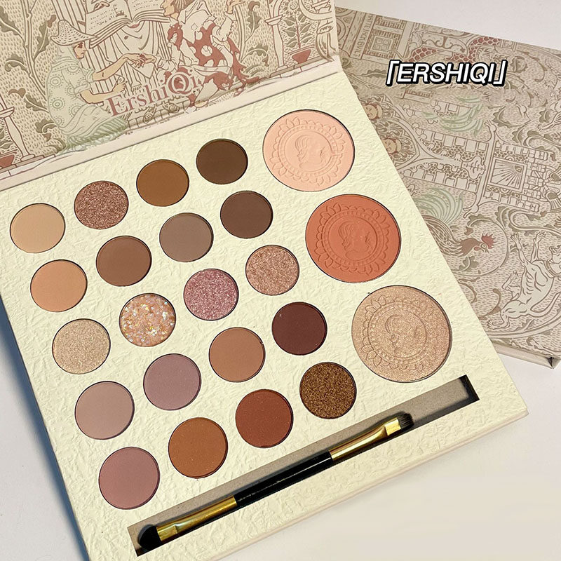 BEAUTYBIGBANG Creativiteit Nieuwe 23 Kleuren Oogschaduw Trim Highlighter Cosmetica Vrouwelijk Gezicht Make-up Palette Waterdicht Natuur_voghion.com