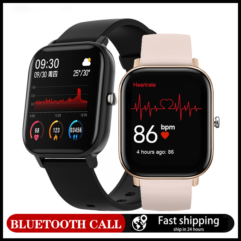 Đồng Hồ Thông Minh P9 Mới, Đồng Hồ Dự Phòng Dài Chống Nước IPX7 Gọi Bluetooth Màn Hình Vuông 1.54 Inch Máy Đo Nhịp Tim Huyết Áp