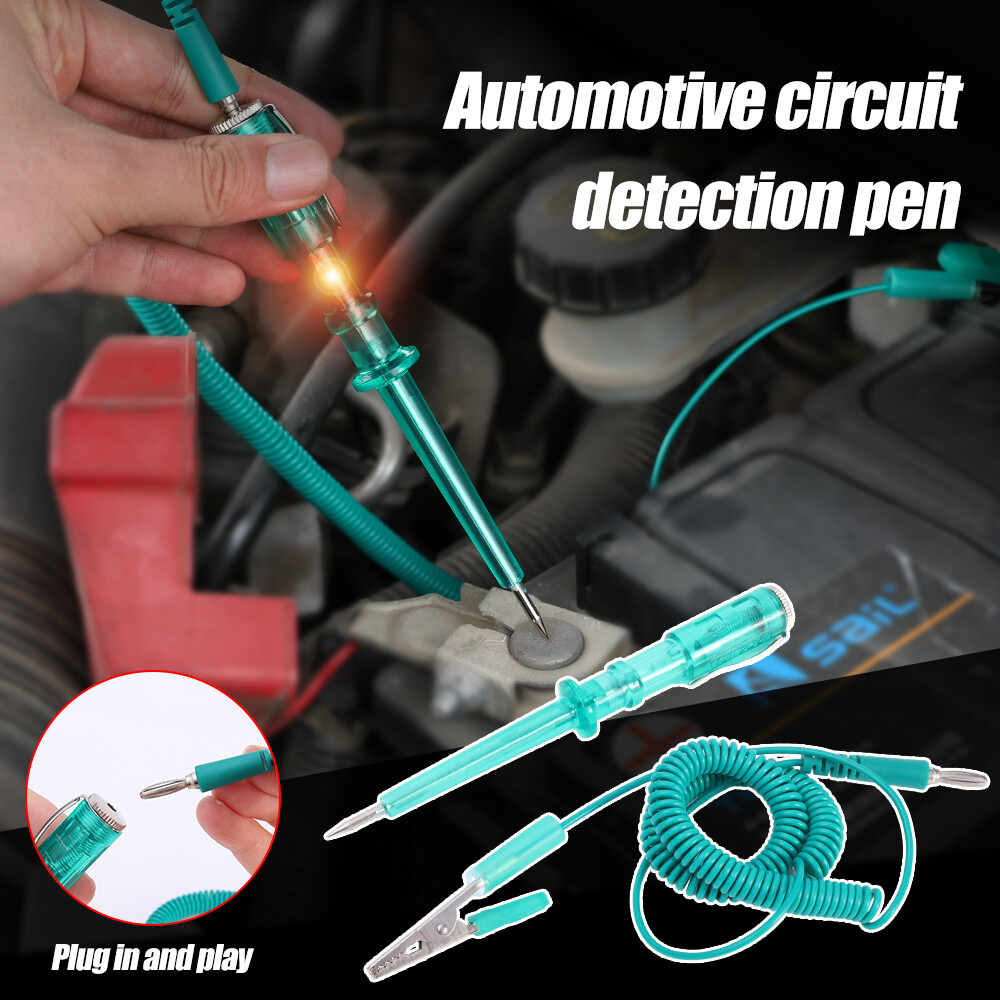 Auto car circuit tester dc 6v 12v 24v probe light system test probe lamp auto car light lamp voltage
