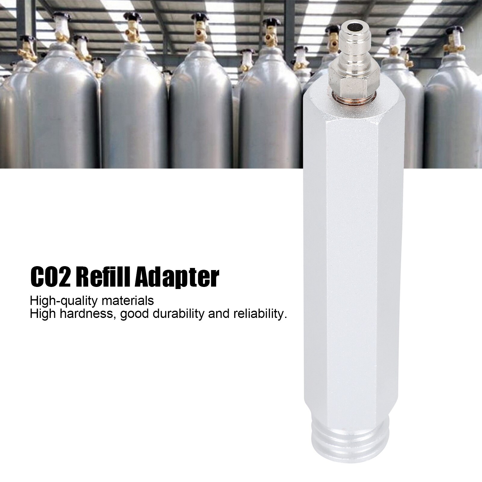 CO2กระบอก Refill ตัวเชื่อมอะแดปเตอร์8มม.ชายปลั๊ก TR21-4ด้ายชาย Fit สำหรับโซดาคลับ