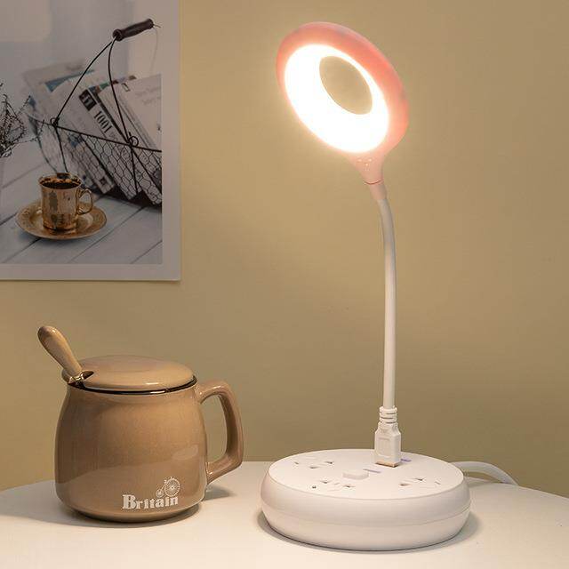 USB Portable Dormitory Bedside Ring Folding Table lamp Eye Protection Students Learn To Read Available Night Lights