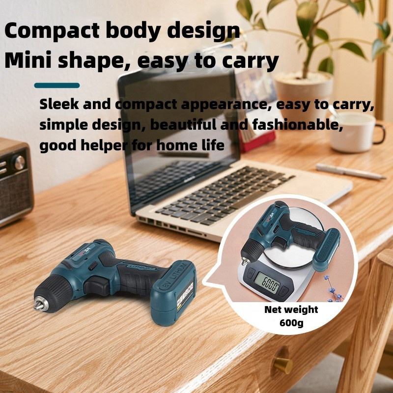 Máy khoan không dây mini 8V Máy khoan điện lithium có thể sạc lại cái khoan tay đồ điện gia dụng đa chức năng tuốc nơ vít