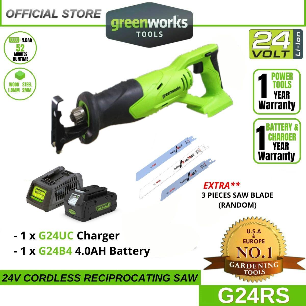 Greenworks reciprocating best sale saw 40v