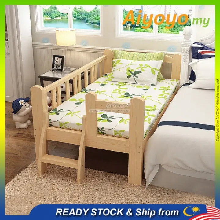 baby bed attached to parents