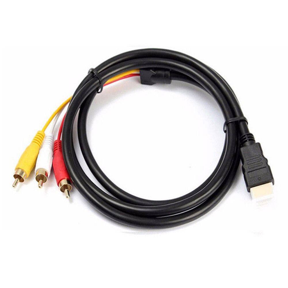 Bộ Chuyển Đổi Tín Hiệu Thành Phần HDMI Sang 3-RCA AV Bền Bỉ Bộ Chuyển Đổi Âm Thanh Cáp Video