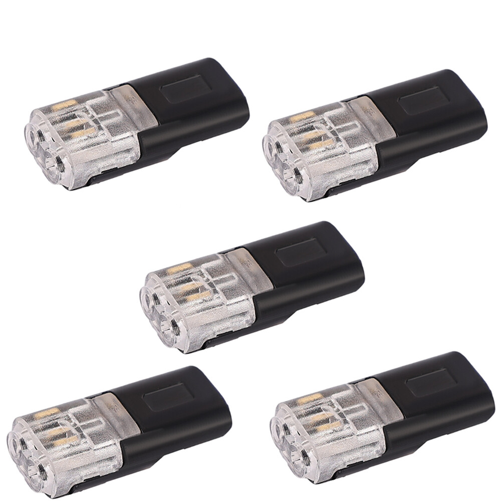 10pcs 2pin Pluggable Wire Connector Quick Splice Electrical Cable Crimp Terminals for Wires Wiring 22-20AWG LED Car Connectors
