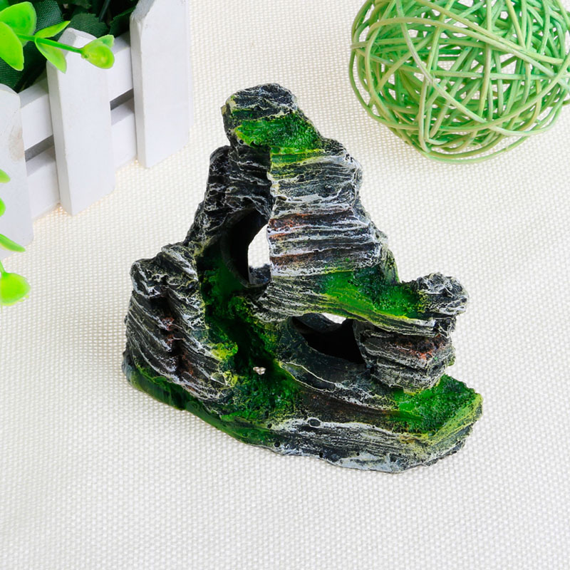 Mountain View Aquarium Rockery Hiding Cave Tree Fish Tank Ornament Decoration
