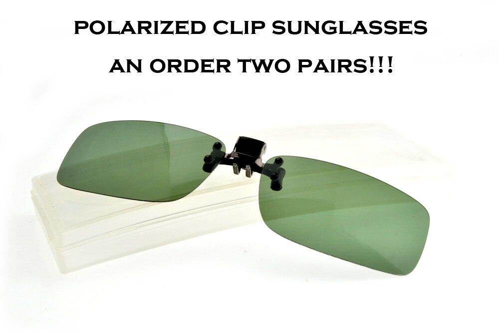Dark Geen Polarized High Definition Sunglasses Clip For Myopia Glasses Reading Glasses