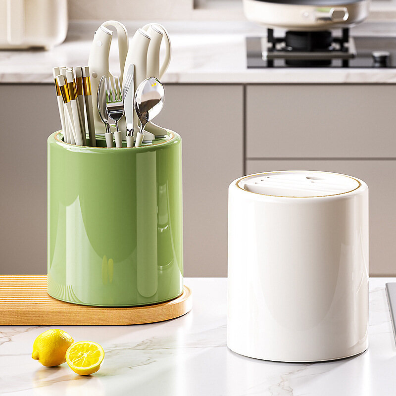 Countertop đa chức năng đũa đèn tuýp sang trọng hộp lưu trữ cống dao nhà bếp chủ nhà bếp quay Dao Chủ kệ