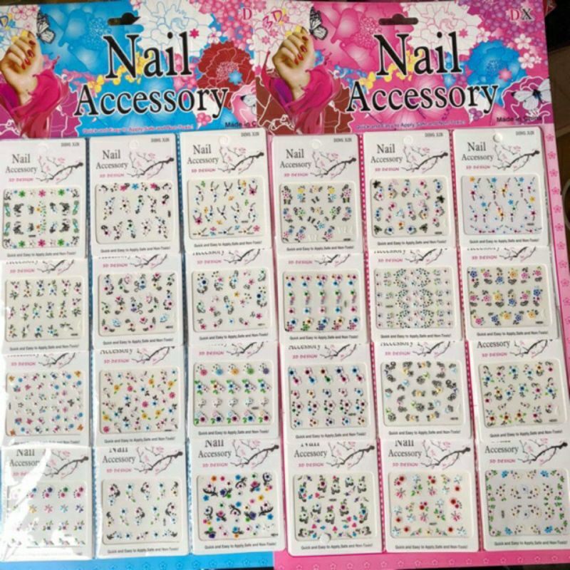 Sticker dán móng vỉ 12 bộ