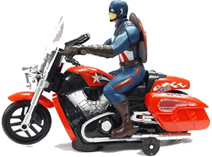 captain america motorcycle toy