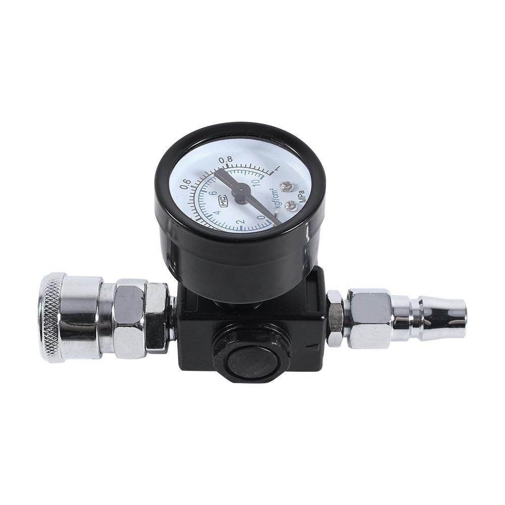 1/4" Air Pressure Regulator Gauge Regulating Valve Compressor For Spray