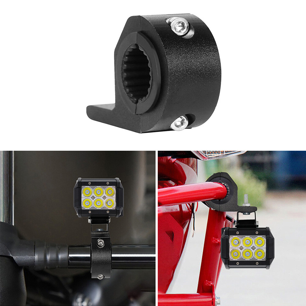 CNC Motorcycle Headlight Brackets Tube Clamps Mount Kit for 22mm Handlerbar