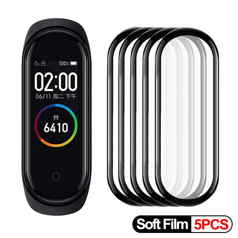 9D Screen Protector Film for Xiaomi Mi band 9 8 7 6 Smart Watch Soft Protective Glass for Mi Band 4 5 6 Film