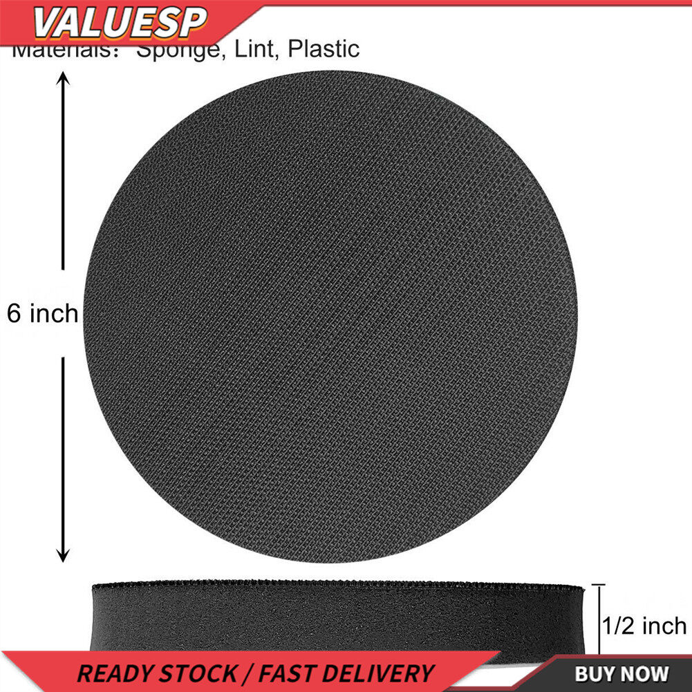 1pcs Buffering Pad 5/6/7 Inch Soft Sponge Interface Pad for Sanding Pads Hook And Loop Sanding Discs For Uneven Surface Polishing Power Tools Accessories