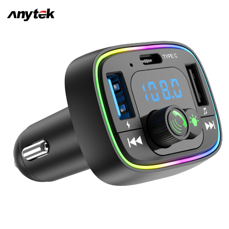 ANYTEK Bộ Phát Fm Trên Xe Hơi Bộ Phát Nhạc Lossless Gọi Điện Thoại Rảnh
