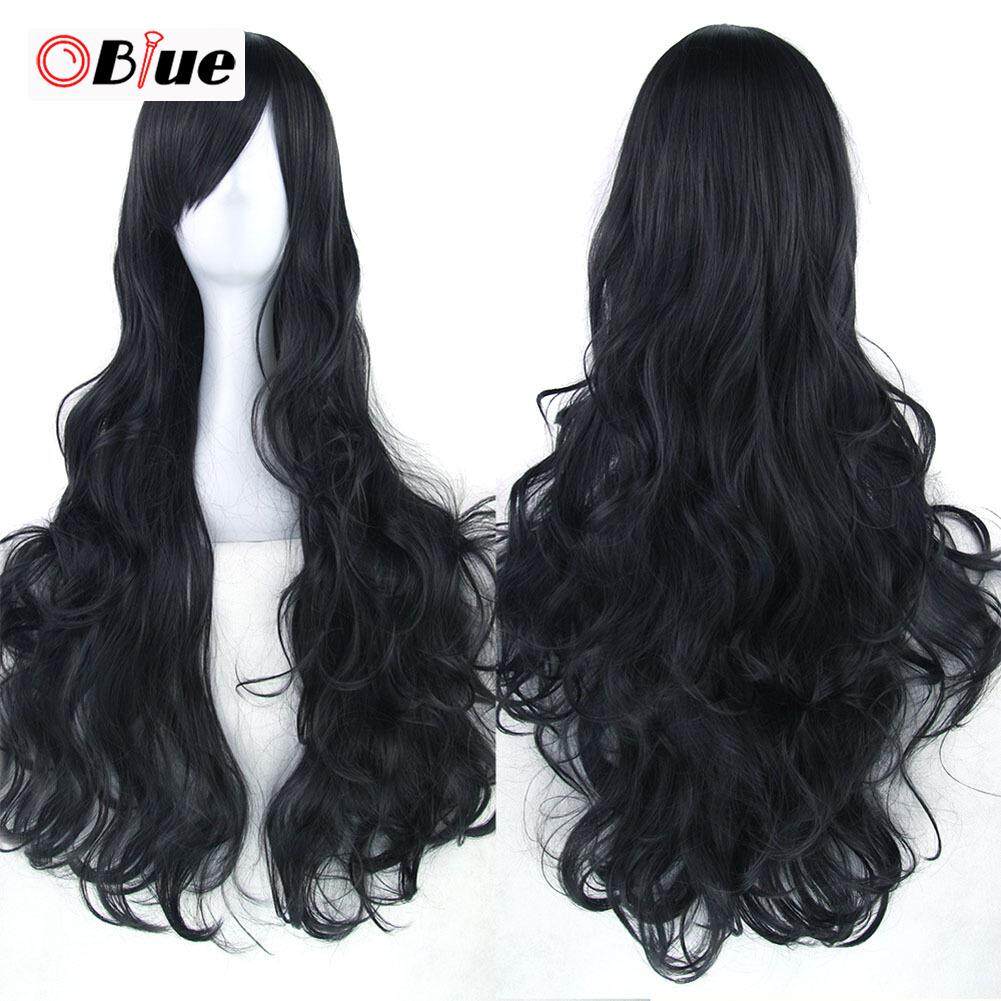 Details about   Women Ladies 80cm Full Curly Wigs Anime Cosplay Costume Party Hair Wavy Long Wig