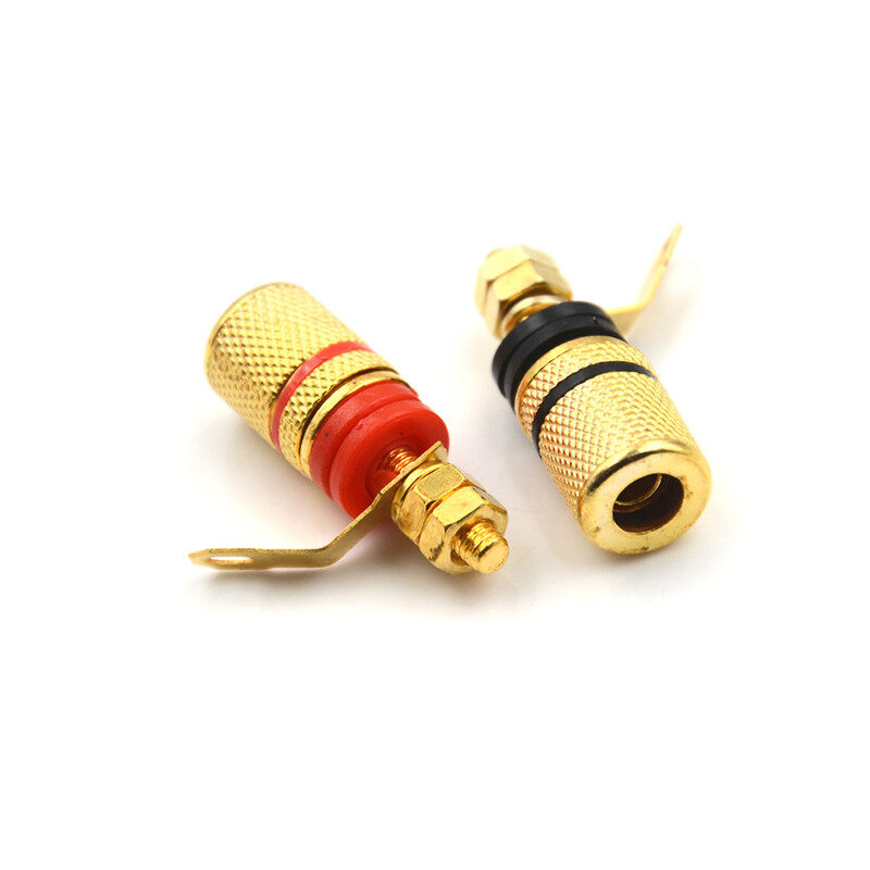 EVAN  4pcs/lot 4mm Banana Plug Binding Post Loudspeaker Power Socket Terminals