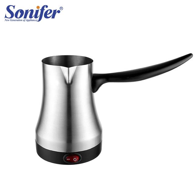 Turkish Coffee Machine Pot Stainless Steel Cezve for Electric Maker Portable Italian Mocha Hot Milk Jug For Gift Sonifer