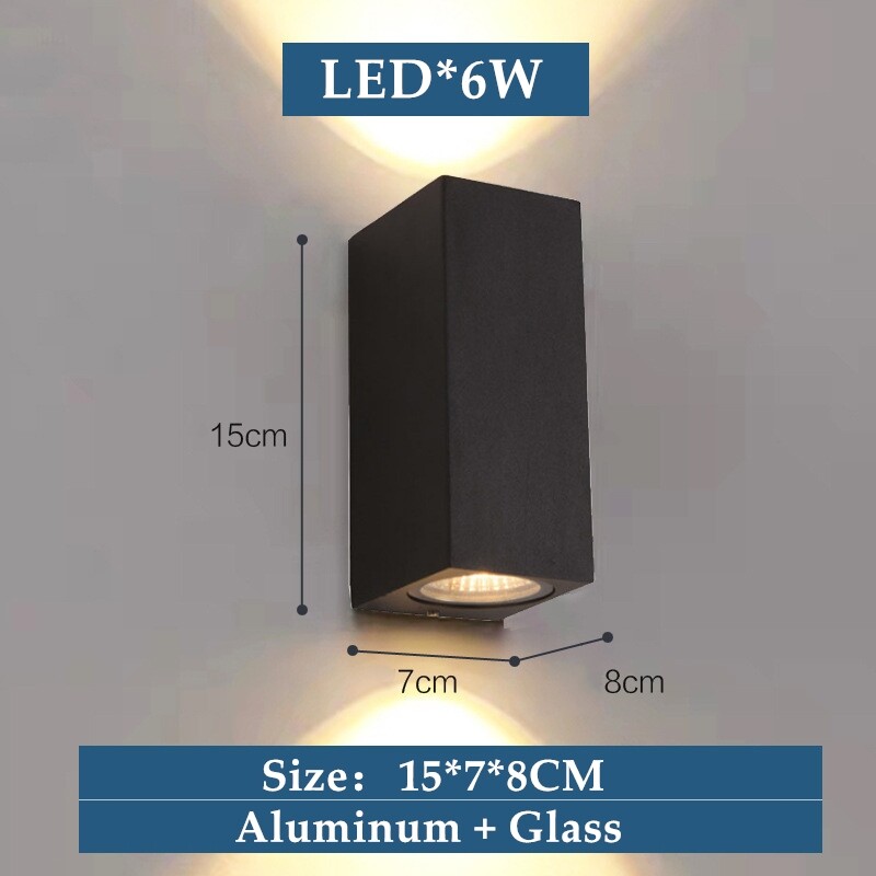 3W 6W LED Wall Lights Outdoor Waterproof IP65 Porch Garden Wall Lamp Sconce Balcony Terrace Decoration Lighting Lamp